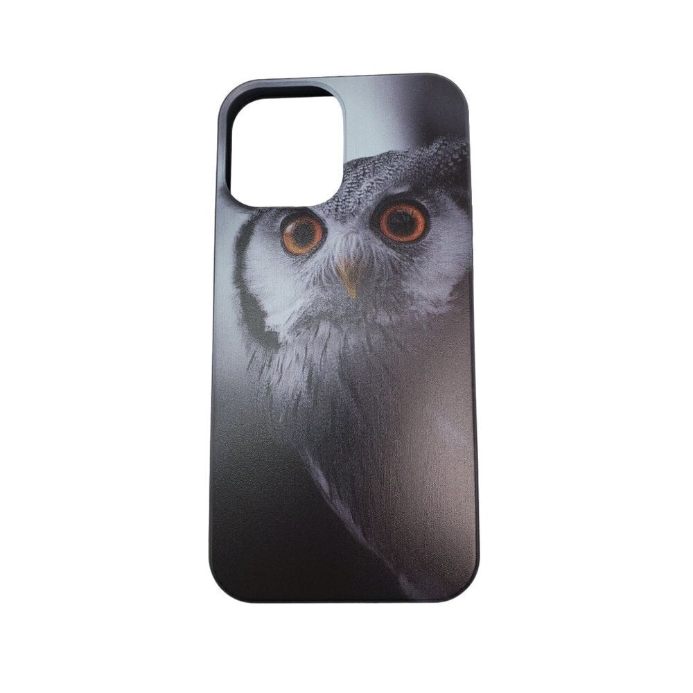 Owl with Orange Eyes iphone 12 and 13 Choose Your Size